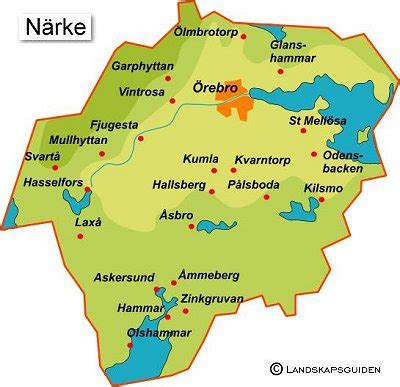 Buy Map of Närke, 1740s
