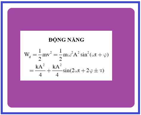 năng lượng của một vật dao động điều hòa là e