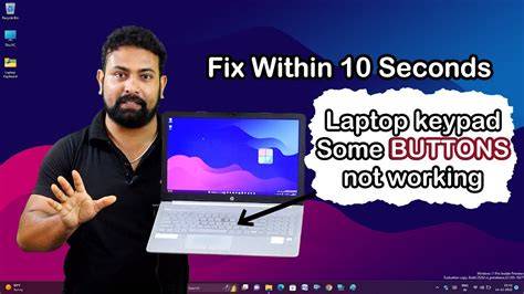 n button not working on laptop