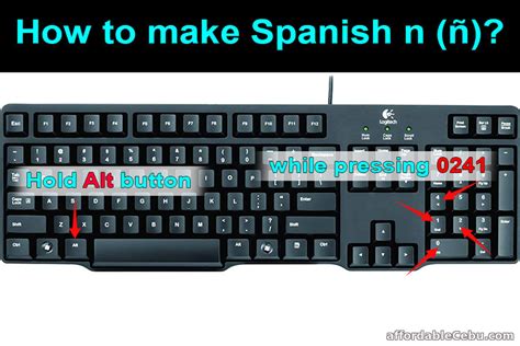 n in spanish in keyboard
