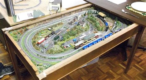 N Scale Train Coffee Table