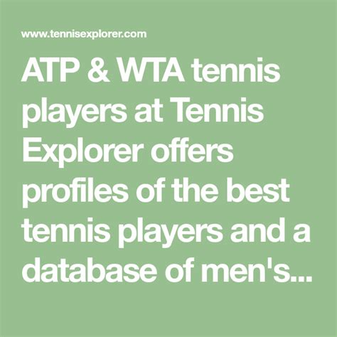 n tennis explorer profile