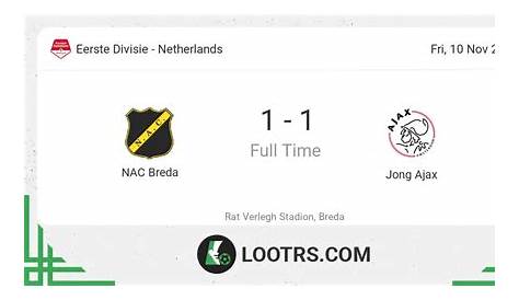 NAC Jong Ajax kijken live 10 november 2023 Jong Ajax - NAC B