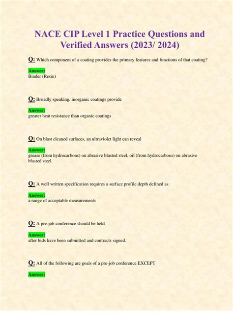 nace certification level 1