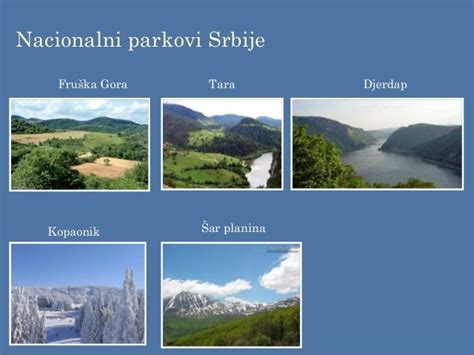 nacionalni parkovi srbije prezentacija