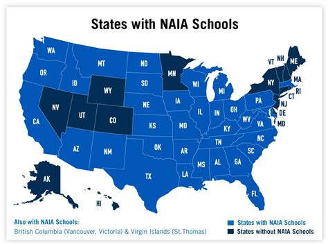 naia softball schools by state