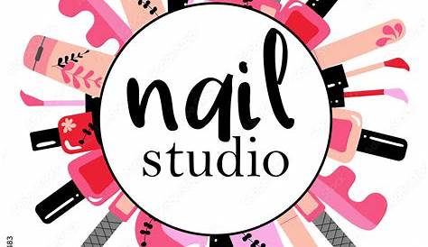 Nail salon logo Royalty Free Vector Image VectorStock