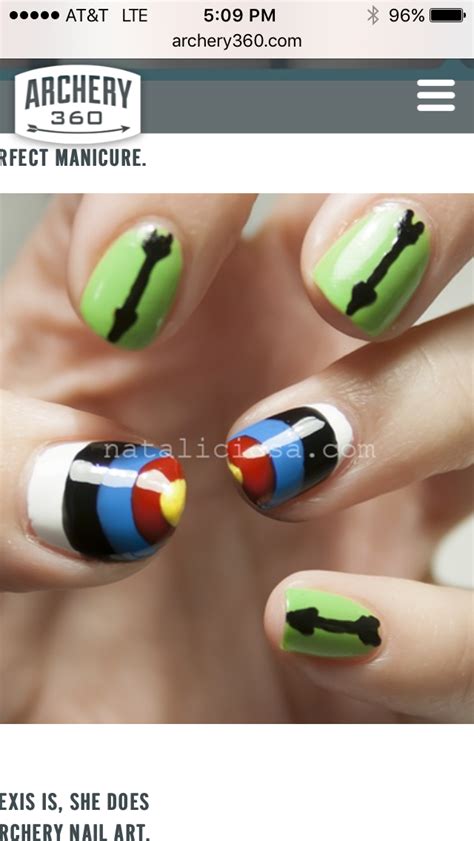 nail designs of archery