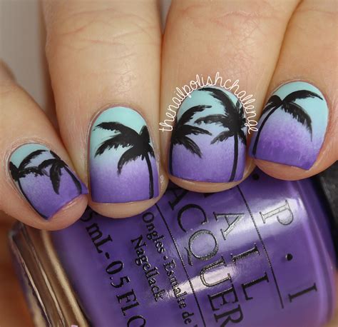 nail designs palm tree
