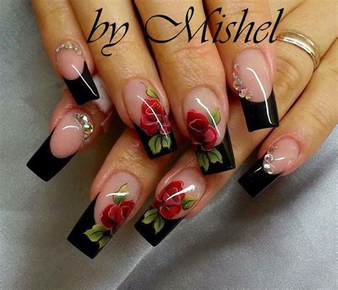 nail designs rose