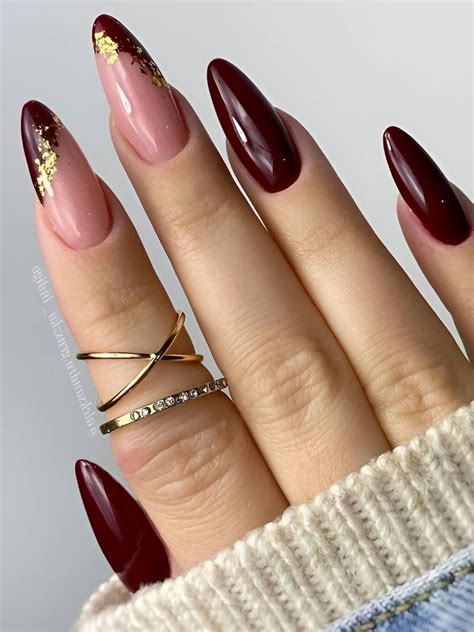 Nail Extension Ideas Maroon