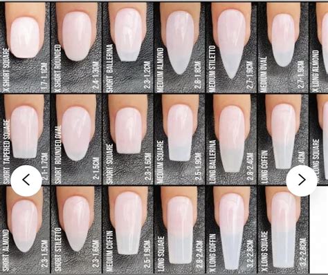 nail forms shape short