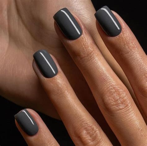 Nail Ideas Dark Gray