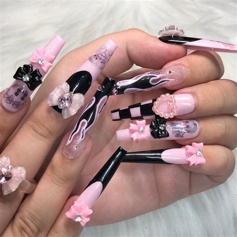 Nail Ideas Long Emo