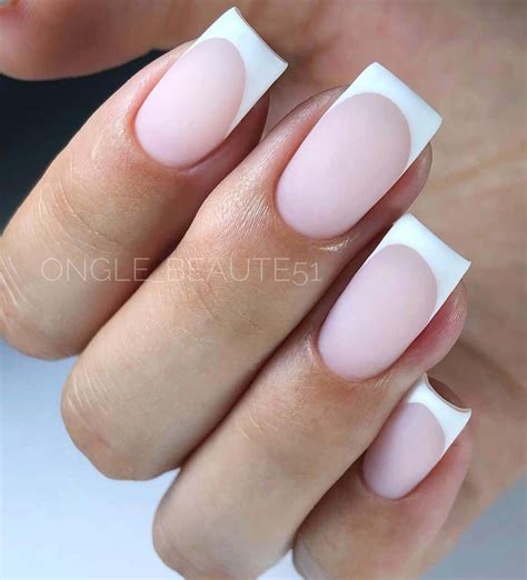Nail Ideas Matte French Tip