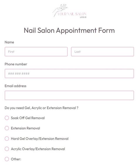 Nail Salon Application Template