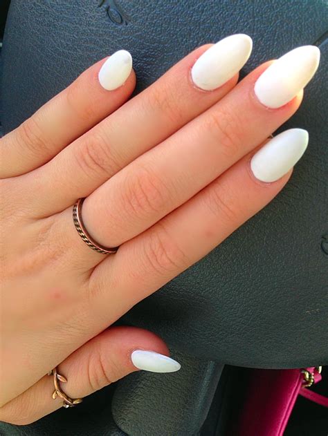 Nails Acrylic Matte White