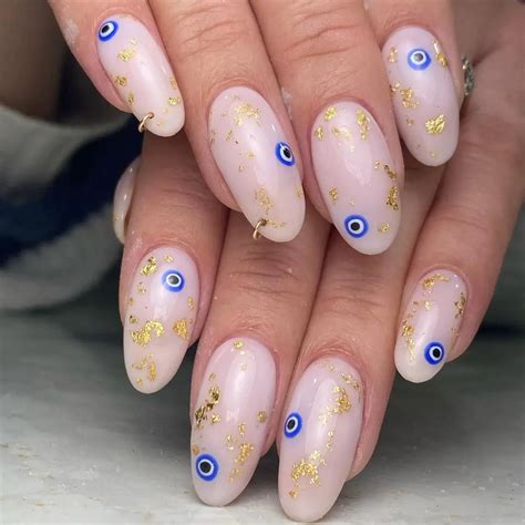 Nails Evil Eye Purple