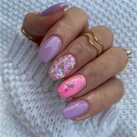 Nails Spring Glitter
