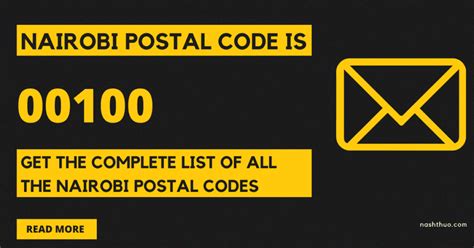 nairobi street address and postal code