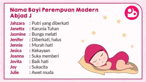 nama anak perempuan j