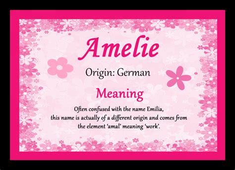 name amelie meaning