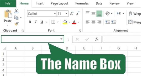 Name Box In Excel Meaning