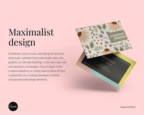 Name Card Design Leaf