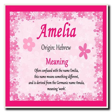 name meaning of amelia