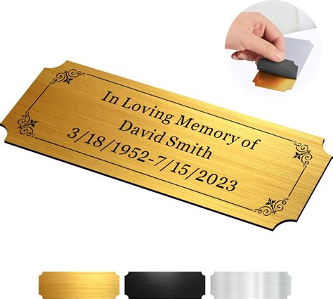 Name Plate For Trophy