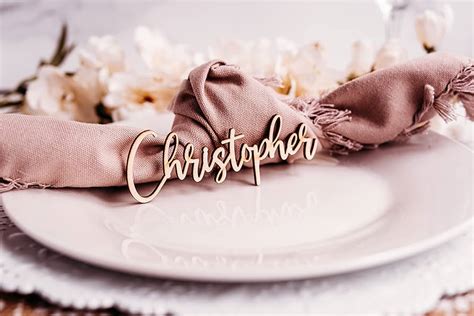 Name Tag For Table Setting