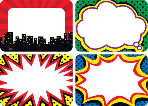 Name Tag Superhero