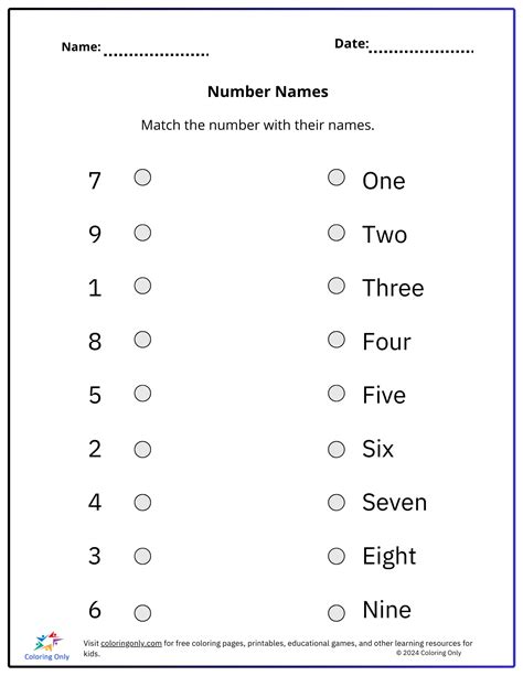 Name That Number Printable
