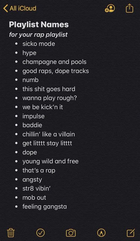 Names For Playlists