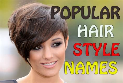 Names Of Women's Short Hairstyles