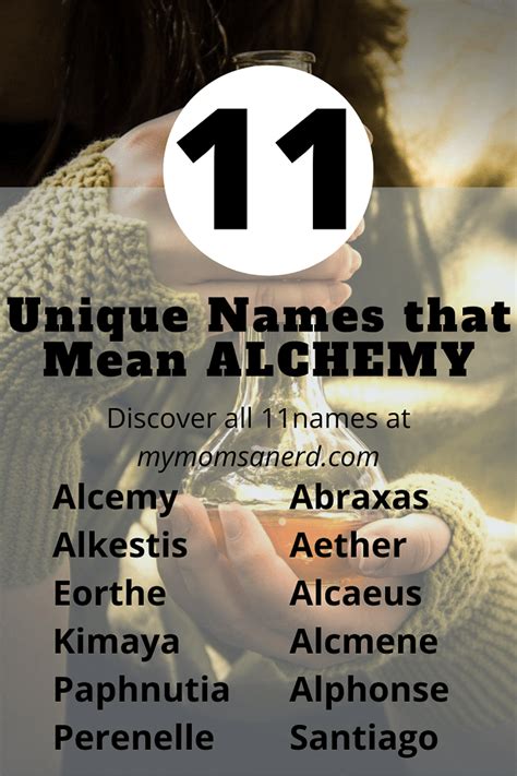 names that mean alchemy