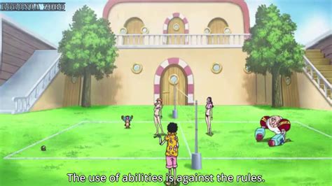 Nami and Robin playing volleyball One Piece Gold eng sub YouTube