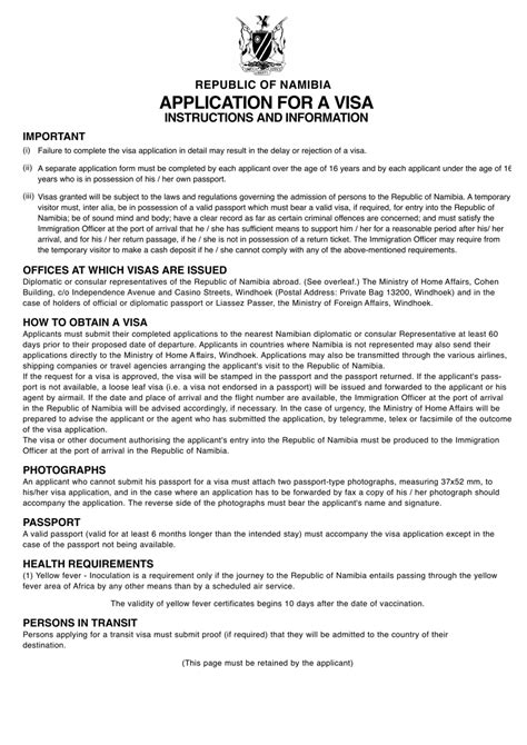namibia visa online