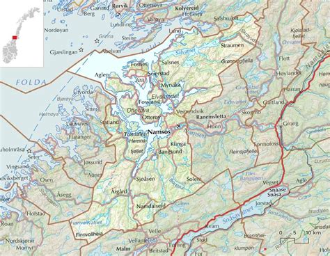 Namsos Map and Namsos Satellite Image