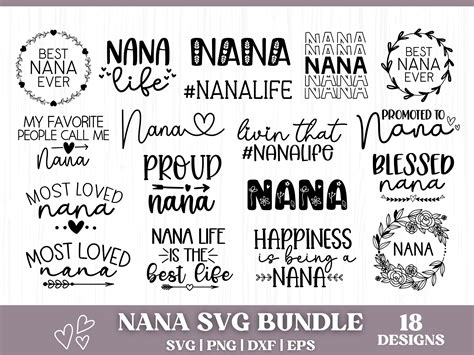 Most loved Nana SVG cut file (712404) SVGs Design Bundles