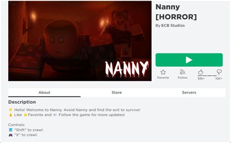 nanny code roblox