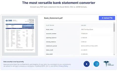 Nanonets Pdf To Excel Bank Statement