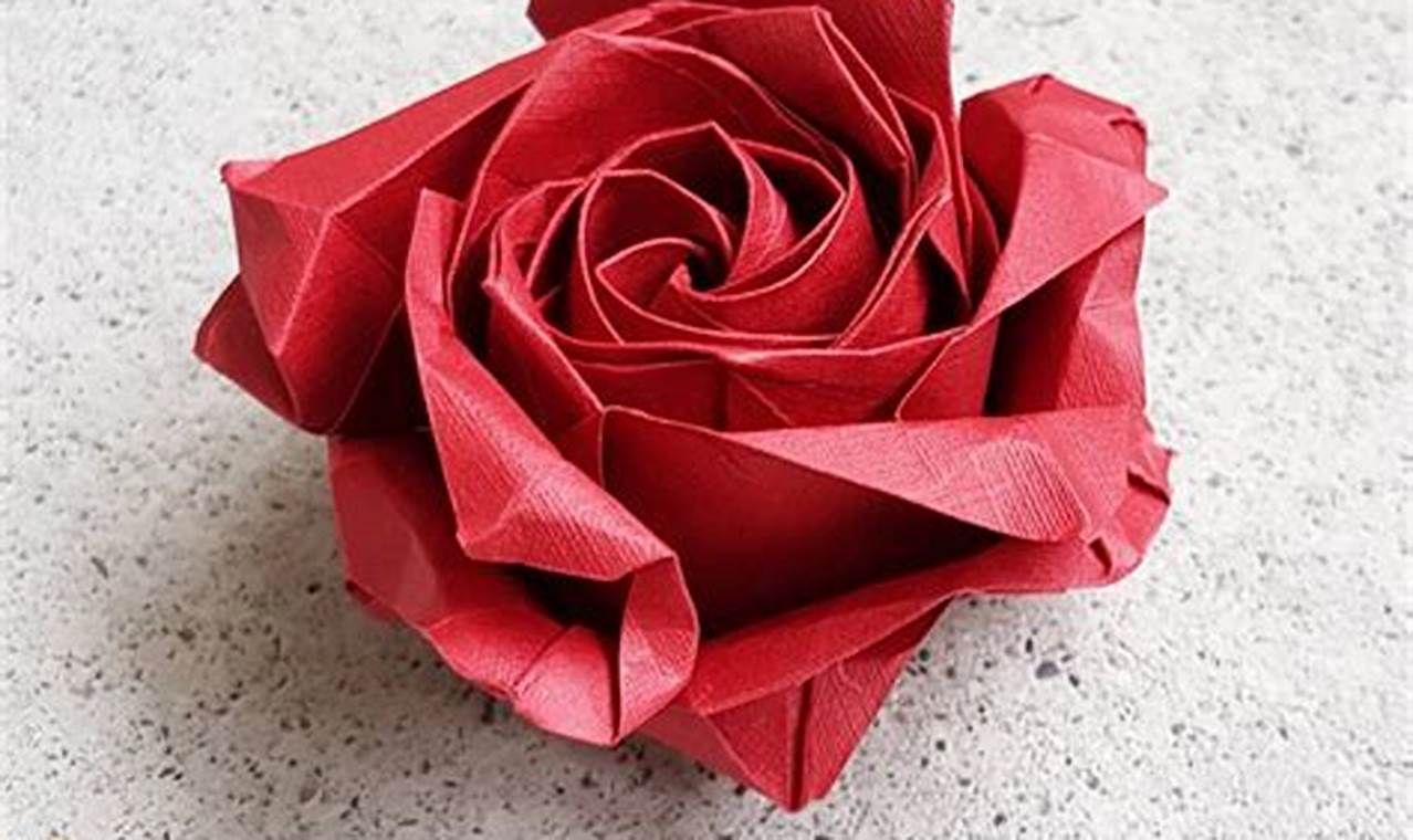 Naomiki Sato's Origami Rose: A Step-by-Step Guide