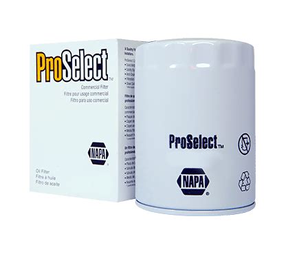 Napa Pro Select Oil Filter Reference Catalog