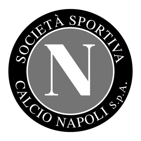 napoli logo black and white