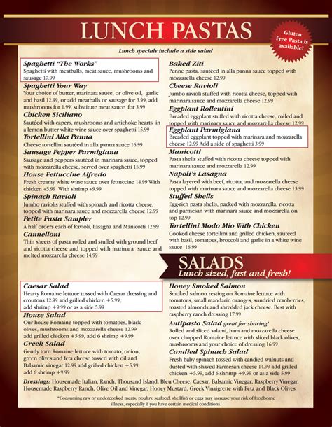 napolis sandy springs menu