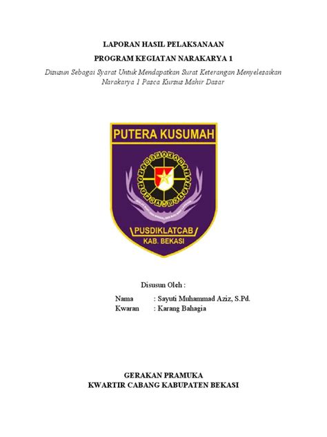 Contoh Laporan Narakarya KMD PDF