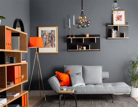 Naranja Con Gris Combina