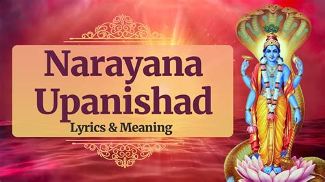 narayana upanishad with meaning