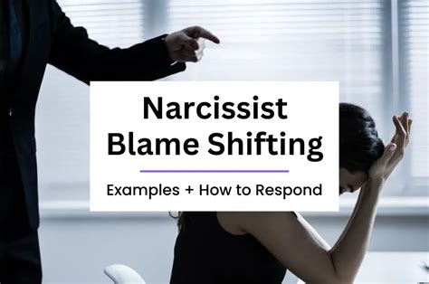 narcissist blame shifting examples